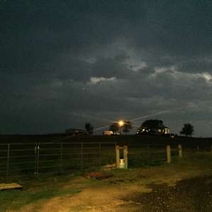 View from the barn as we watched the storm pass