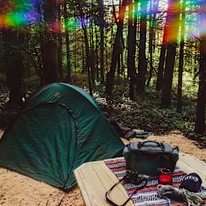 Camp site all set up for the night!