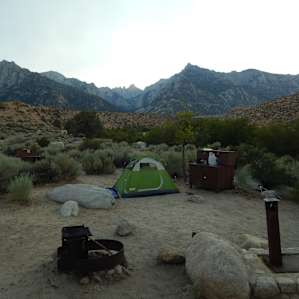 Site in the walk-in area as viewed from parking. Restrooms at parking, too!
