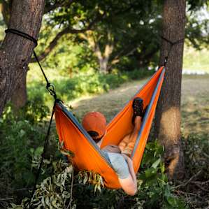 There are plenty of trees large enough to string up hammocks, if that's your camping style. We put one up and enjoyed overlooking the springs and vegetation.