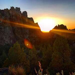 Sunset view from Rim Rock Trail