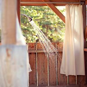 The outdoor shower was my favorite!