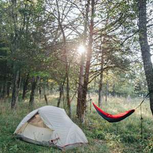 a beautiful place to camp and hammock