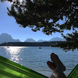 Hammock time off the day use portion of the campground