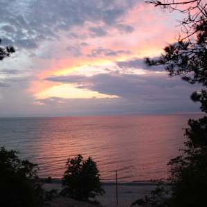Sunset from the campsite
