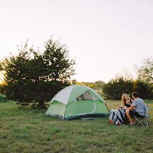 tent people lodging