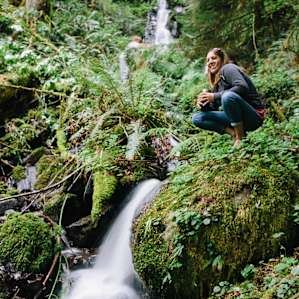 The waterfall was such a beautiful gift to this camp spot!