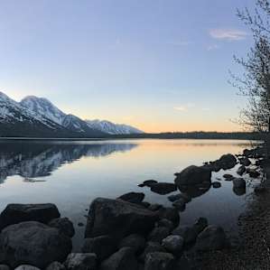 Jenny Lake right by the campground!
