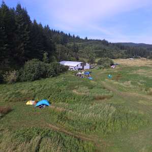 Drone view of the campground