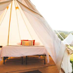 The inside of your fancy tent!