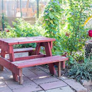 Enjoy your meals in the garden.
