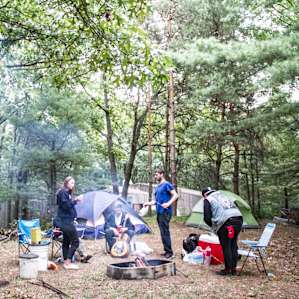 tent forest people