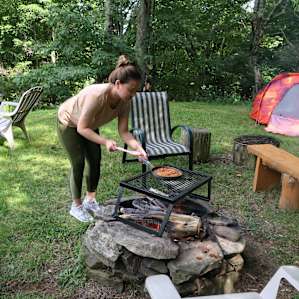 cooking gourmet meals (our own grill)