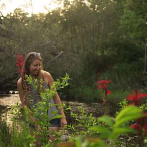 Bring your water shoes to explore in the creek!