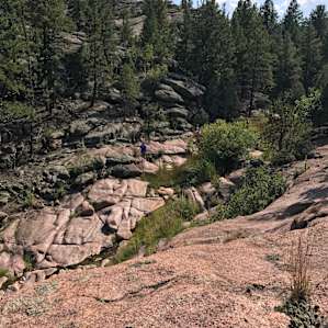 Exploring the canyon from the end of the 4x4 road on this property