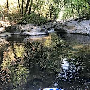 Swimming Hole 100 yards from bridge