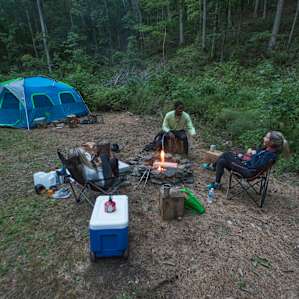 Evening campfire