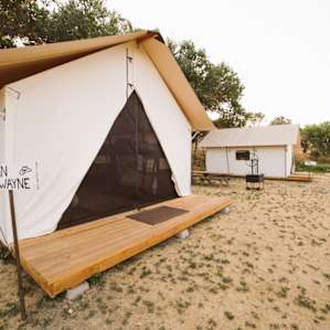 lodging canvas tent