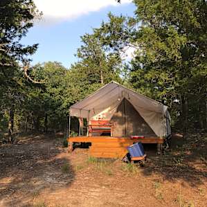 My first view of the tent!