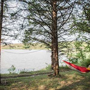 Hammock Point - now has many more hammocks and solar lights