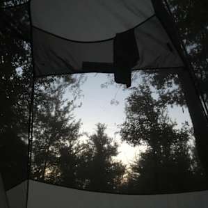 Morning view from my tent.