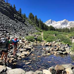 Very easy hiking, even for the kids with all their own gear on their backs. You hit a new lake every half mile or so.