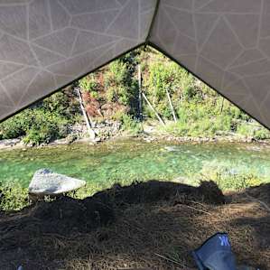 View from campsite of south fork of Payette River