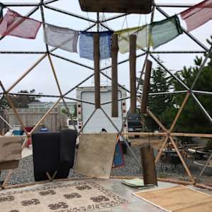 Geodesic dome for yoga and healing