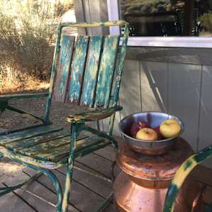 Fresh fruit and a rocker!