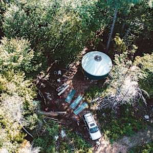 forest yurt lodging