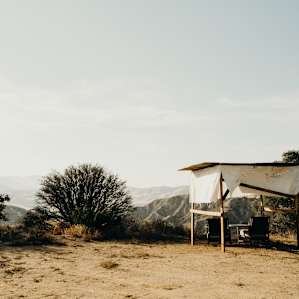 a little shelter from the sun and chairs to take in the views.