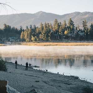 Mist rolling in at the lake.