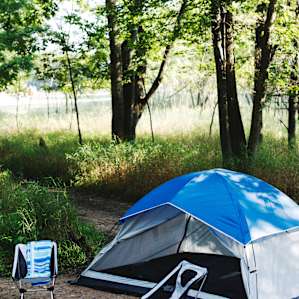 Camps all set up. Time to cool dinner.