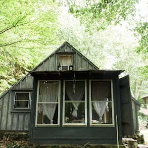 view of the cabin from the back!