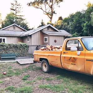 The farm truck - David went and got some extra firewood for the weekend.