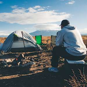 Campsite was bare bones but plenty of space top set up a tent and park your car or RV.