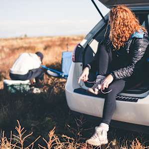 Setting up camp was easy with so much space! Tent or car you'll be covered!