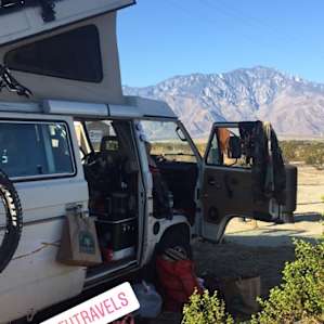 Pulled right up in our van and hopped in the hot springs!