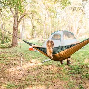 Plenty of trees to hang your hammocks on.