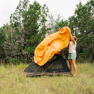 40 acres of land to chose whichever nook you want for your tent