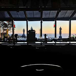 Definitely check out the Ocean Cove Bar n Grill. Great seafood, and you can walk there from the campsite!