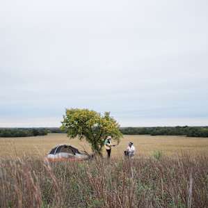 tent people lodging