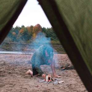 tentview people campfire