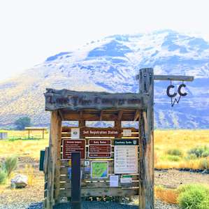 $10/night for camping - don't forget to grab your payment envelope here and drop it in the slot!