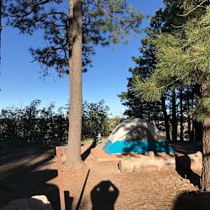 This was Tent site 6. Not much of a view, but nice for star gazing.