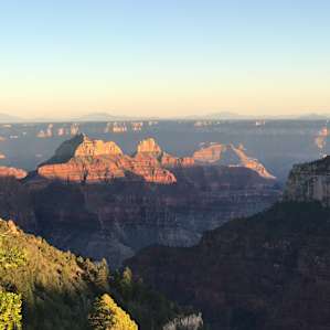 This nice view is walking distance to the tent sites. It is a small area, but is great for sunset