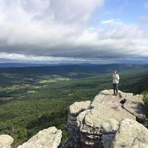 View from the top of the Big Schloss hike! Looking towards WV side of the ridge.