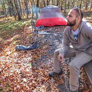 Hanging at camp