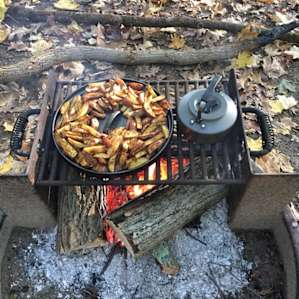 Nice fire pits for yummy meals.