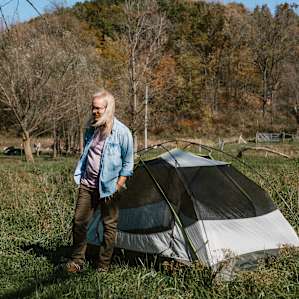 tent people lodging